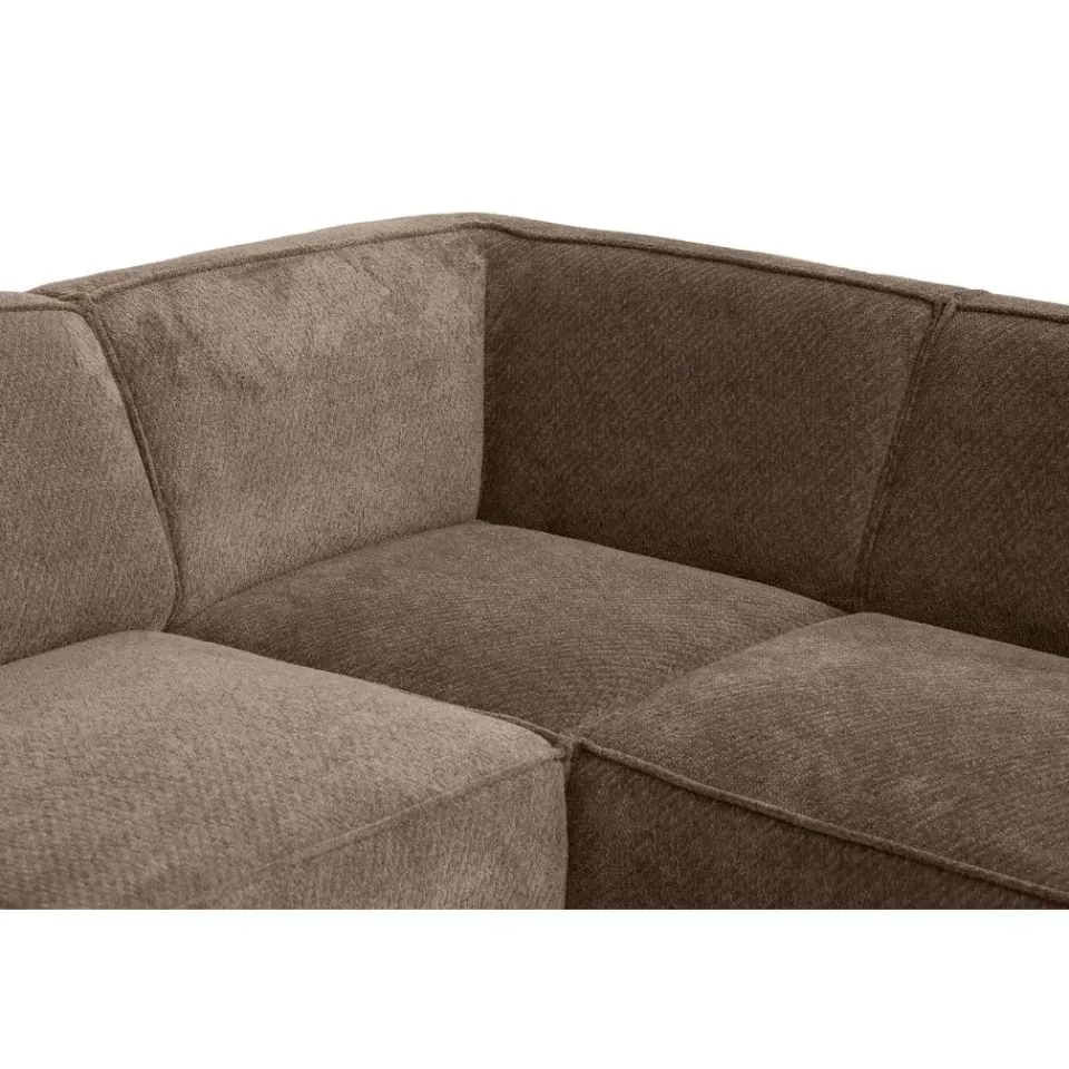 Leen Bakker Hoekbank Romy rechts - stof Egon - taupe Hot