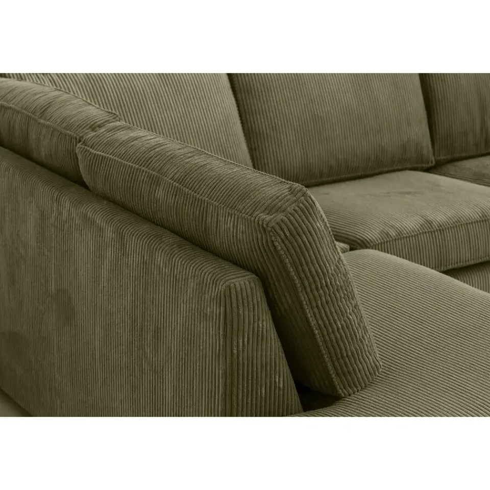 Leen Bakker Hoekbank Stuttgart links - olijfgroen Online