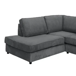 Leen Bakker Hoekbank Stuttgart links - antraciet Best