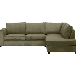Leen Bakker Hoekbank Stuttgart rechts - olijfgroen Sale