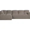 Leen Bakker Hoekbank Tibas links - stof Raven - beige Outlet