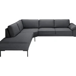 Leen Bakker Hoekbank Tom links - Basel - antraciet Clearance