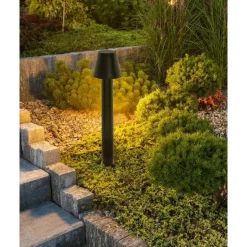 Beliani HOLMES - Tuinverlichting - Zwart - Aluminium Discount