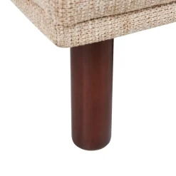 Leen Bakker HOLT - Ottomaan - Beige - Polyester Hot