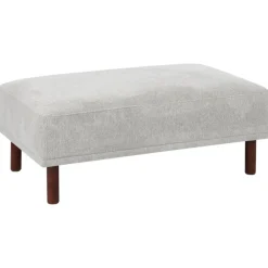 Leen Bakker HOLT - Ottomaan - Lichtgrijs - Polyester Clearance