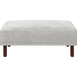 Leen Bakker HOLT - Ottomaan - Lichtgrijs - Polyester Clearance