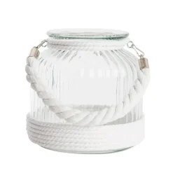 Home & Styling Kaarsen houder - windlicht - wit - 18 cm New