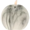 Home & Styling luxe LED bolkaars -wit/grijs marmer -D10 x H7, cm Online