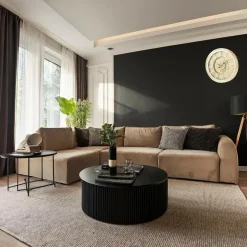 Home & Styling Wandklok/muur klok Lausanne - Dia 50 cm - goud Best