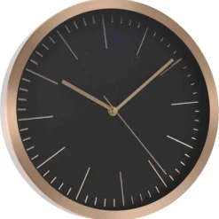 Home & Styling Home and Styling Collection wandklok - rosegoud met zwart - 30 cm Discount