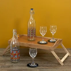 Merkloos Home Deco Factory bed tafeltje / dienblad op pootjes - 45 x 30 cm Discount