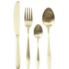 The Home Deco Factory Home Deco Factory Bestekset - 16 delig - goud - RVS - 4 personen Hot
