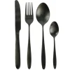 The Home Deco Factory Home Deco Factory Bestekset - 16 delig - zwart - RVS - 4 personen Online