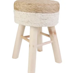 The Home Deco Factory Home Deco Factory Bijzet kruk Mirage - Ibiza/boho - dennenhout Hot