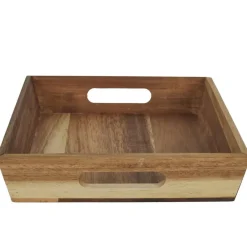 The Home Deco Factory Home Deco Factory dienblad van Acacia - 32 x 23 x 5 cm - bruin Best