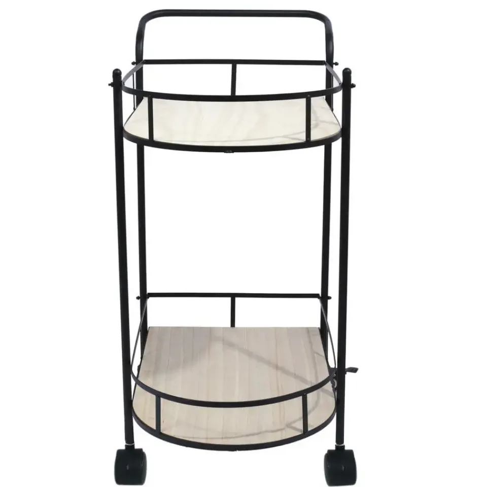 The Home Deco Factory Home Deco Factory Keukentrolley Bistro - metaal/hout - 68x39x80 cm Clearance