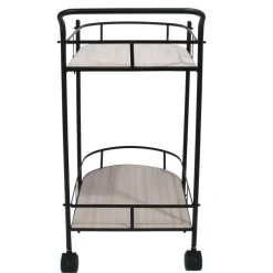 The Home Deco Factory Home Deco Factory Keukentrolley Bistro - metaal/hout - 68x39x80 cm Clearance