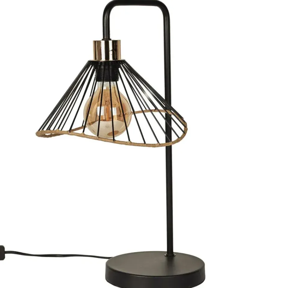 The Home Deco Factory Home deco factory LED Tafellamp Loft - zwart - 30 x 47 x 25 cm Outlet