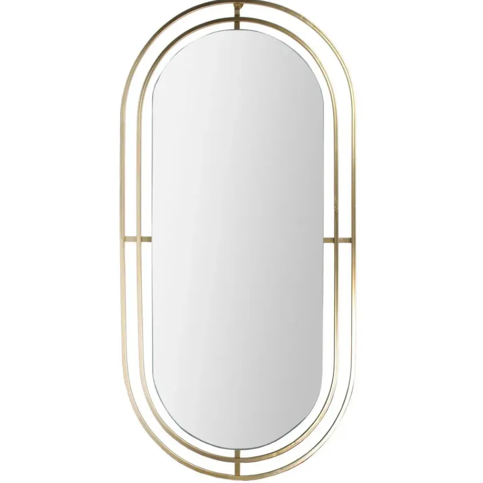 The Home Deco Factory Home Deco Factory Spiegel Marbella - ovaal - goud - L90 x B43 cm Best