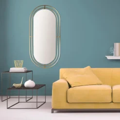 The Home Deco Factory Home Deco Factory Spiegel Marbella - ovaal - goud - L90 x B43 cm Best