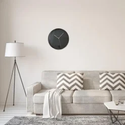 Merkloos Home Deco Factory Wandklok - D30 cm - koper/zwart - kunststof