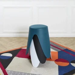 The Home Deco Factory Home Deco Factory zit kruk - kunststof - antraciet - 30 x 46 cm Sale