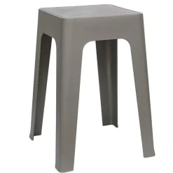 The Home Deco Factory Home Deco Factory zit krukje/stoel - grijs - D34 x H47 cm New