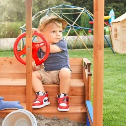 Merkloos HOME DELUXE - Scheepszandbak met bankje MATSCHEKISTE - 160 x 78 cm Clearance