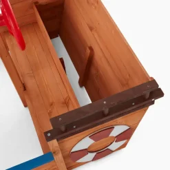 Merkloos HOME DELUXE - Scheepszandbak met bankje MATSCHEKISTE - 160 x 78 cm Clearance