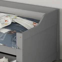 Merkloos HOME DELUXE COSMOS kinderbed met lades - 90 x 200 cm grijs Outlet