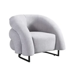 Merkloos HOME DELUXE fauteuil MACA fluweel stof beige - 95 x 73 x 88 cm Clearance