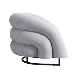 Merkloos HOME DELUXE fauteuil MACA fluweel stof beige - 95 x 73 x 88 cm Clearance