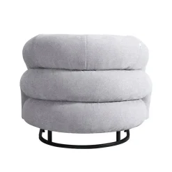 Merkloos HOME DELUXE fauteuil MACA fluweel stof beige - 95 x 73 x 88 cm Clearance