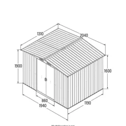 Merkloos HOME DELUXE Gereedschapsschuur BOHIO L Discount