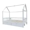 Merkloos HOME DELUXE Kinderbed STAR LAND Wit met Lades Outlet