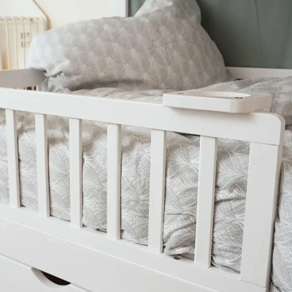 Merkloos HOME DELUXE Kinderbed STAR LAND Wit met Lades Outlet