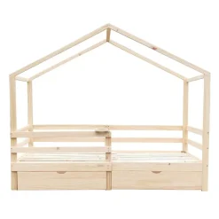 Merkloos HOME DELUXE Kinderbed WOLKENLAND Naturel Met Lades