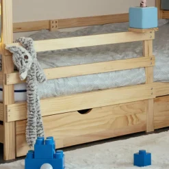 Merkloos HOME DELUXE Kinderbed WOLKENLAND Naturel Met Lades