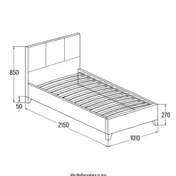 Merkloos HOME DELUXE LED bed ASTEROID zwart 90 x 200 cm Sale
