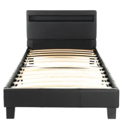 Merkloos HOME DELUXE LED bed ASTRO zwart 90 x 200 cm New