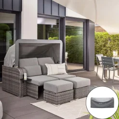 Merkloos HOME DELUXE loungeset HOLBY met regenhoes Discount