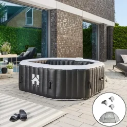 Merkloos HOME DELUXE Opblaasbare Hottub Drop Zwart Outlet