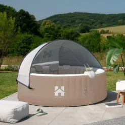 Merkloos HOME DELUXE Opblaasbare Whirlpool Splash Beige 4 st. Discount
