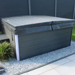 Merkloos HOME DELUXE Outdoor Whirlpool STREAM BIG Met trap en thermische afdekking Discount