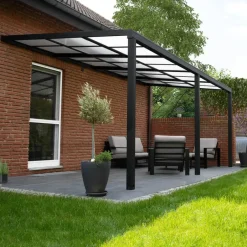 Merkloos HOME DELUXE SOLIS DELUXE terrasoverkapping grijs 579 x 295 x 233 / 272 cm Sale
