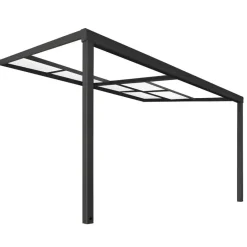 Merkloos HOME DELUXE SOLIS DELUXE terrasoverkapping grijs 390 x 295 x 233 / 272 cm Online