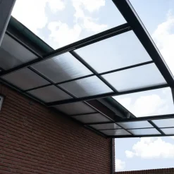 Merkloos HOME DELUXE SOLIS DELUXE terrasoverkapping grijs 390 x 295 x 233 / 272 cm Online