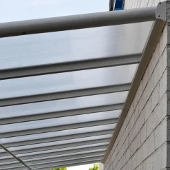 Merkloos HOME DELUXE terrasoverkapping SOLIS wit 496 / 503 x 300 / 303 x 278 / 226 cm New