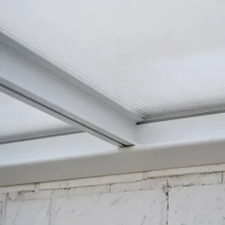 Merkloos HOME DELUXE terrasoverkapping SOLIS wit 496 / 503 x 300 / 303 x 278 / 226 cm New