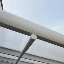 Merkloos HOME DELUXE terrasoverkapping SOLIS wit 496 / 503 x 300 / 303 x 278 / 226 cm New